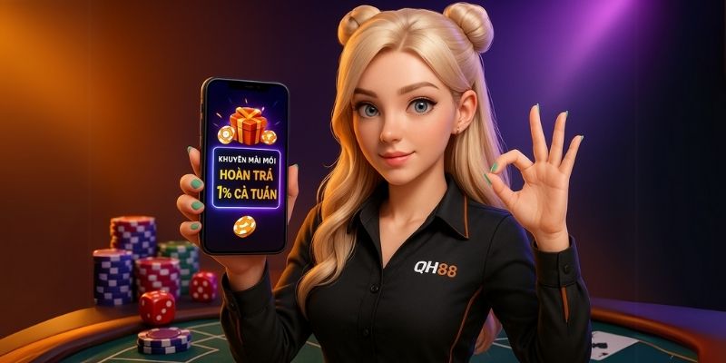Thông báo khuyến mãi trên ứng dụng QH88 tải app, luôn cập nhật.